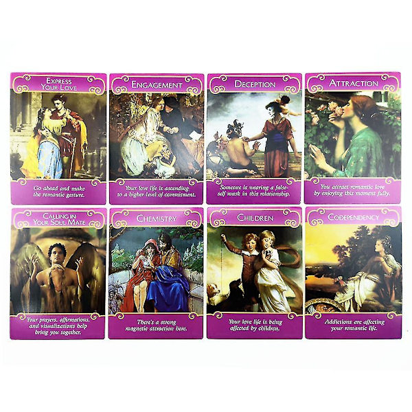 Engelsk The Romance Angels Oracle Kortstokk Mystisk Tarot Ca