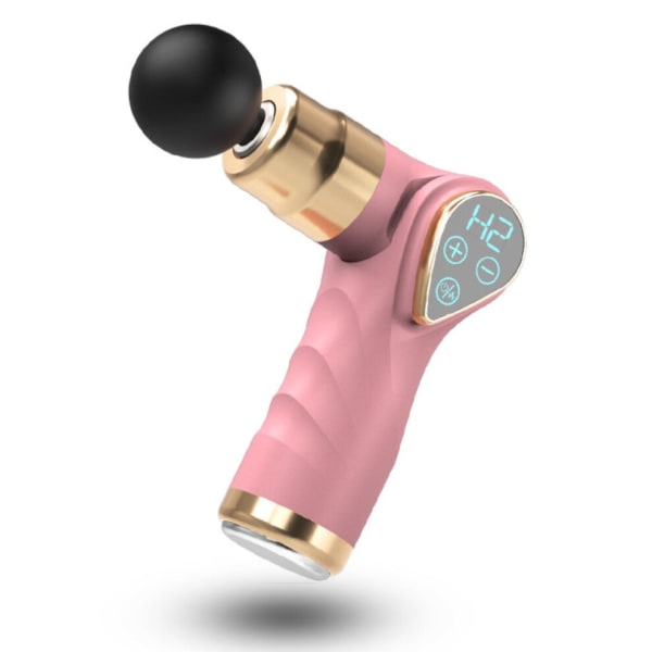 USB uppladdningsbar hopfällbar varmkompress elektrisk massagepistol Pink