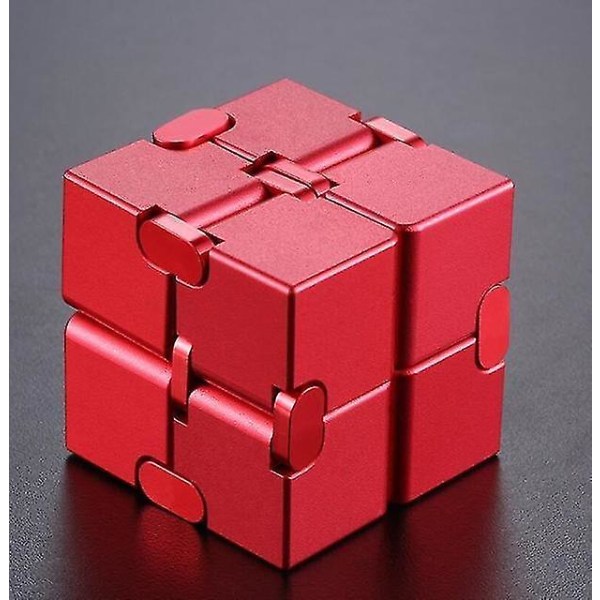 Stress relief Infinity Cube Bärbar dekompressionsleksak red