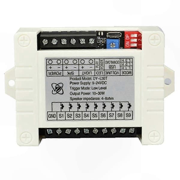 [LCS]30W MP3 stemmeafspilningsmodul med 9 trigger musikafspiller og effektforstærkerkort, understøtter TF-kort op til 32GB