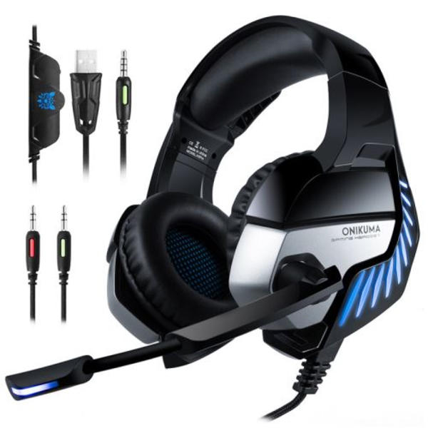 ONIKUMA K5 Pro Gaming Headset PS4 Trådbundet Stereo Gaming Headset