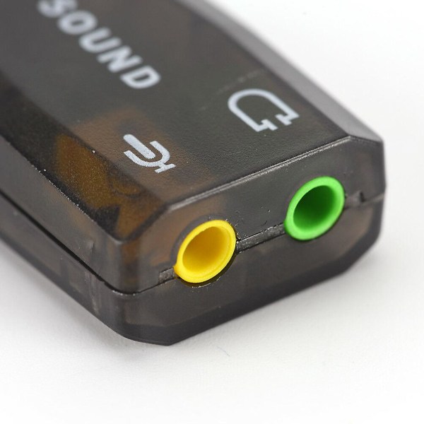 Usb5.1 til 3.5mm Mikrofon Hovedtelefon Jack Adapter