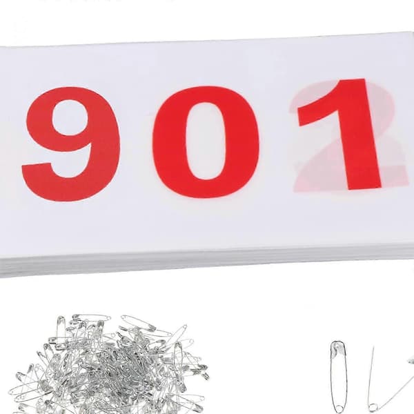 [LCS]100 Stykker Løbenumre Nummererede Løbenumre 100 Numre Atlet Løbenumre 901 to 1000 15 cm x 20 cm