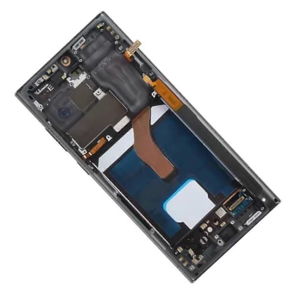 För AMOLED S22 Ultra för Samsung LCD-skärm Pekskärm Digitizer Montering Ersättning Black
