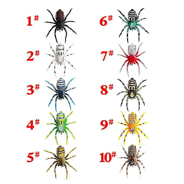 Spider Soft Bait Floating Bait Lures Silikonbete Artificiell Softbait Lures Julklapp 4