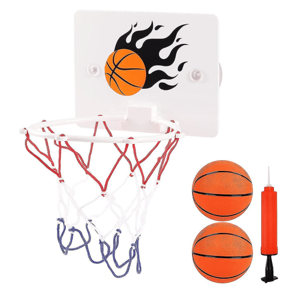 Mini Basketbollkorg Set med Sugkopp för Badrum Kontor