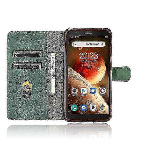 [LCS]Stötsäkert läderfodral för Blackview BV6600 - Kraftigt skydd Green