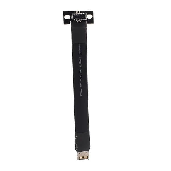 [LCS]USB 3.2 20Pin GEN2 Type E uros-Type-E naaras-adapteri etupaneelin liitännän jatko litteä nauhakaapeli Black