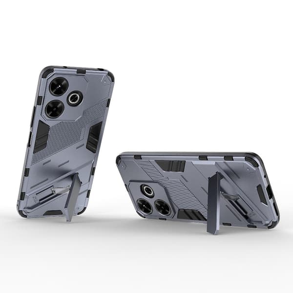 Punk PC + TPU-etui kompatibelt med Xiaomi Redmi 13 4G Grey