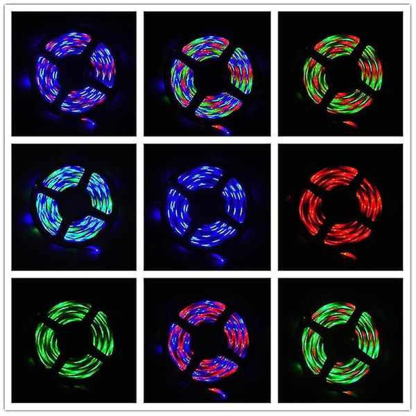5M 3-tasters LED-lys fleksibel stripe USB infrarød kontroll RGB SMD2