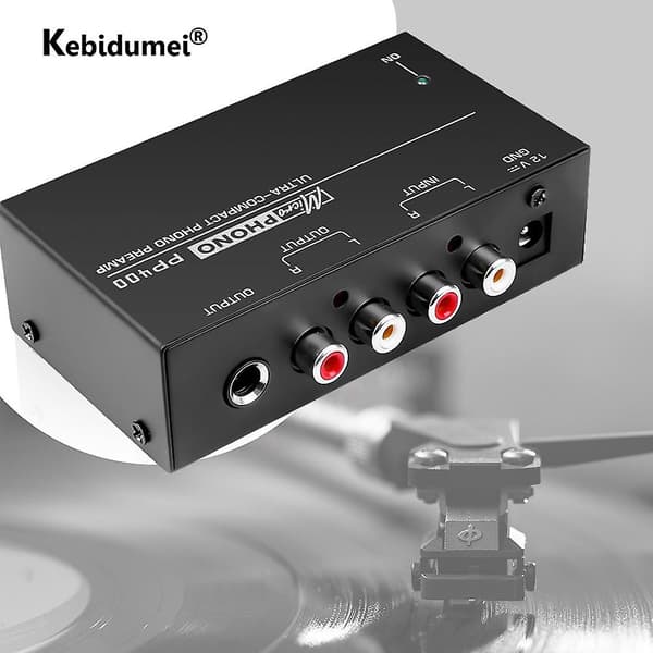 Ultra-kompakt Phono Forforstærker med RCA Input & Output 1/4 Tommer TRS Interfaces Preamplificador Pladespiller Forforstærker PP400 EU Plug