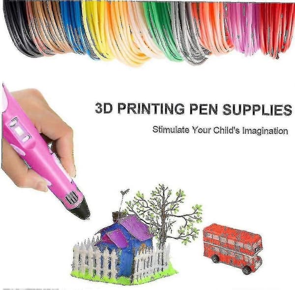 PLA 3D-pennefilament Genopfyldning til 3D-printpen og 3D-printer 50 STK