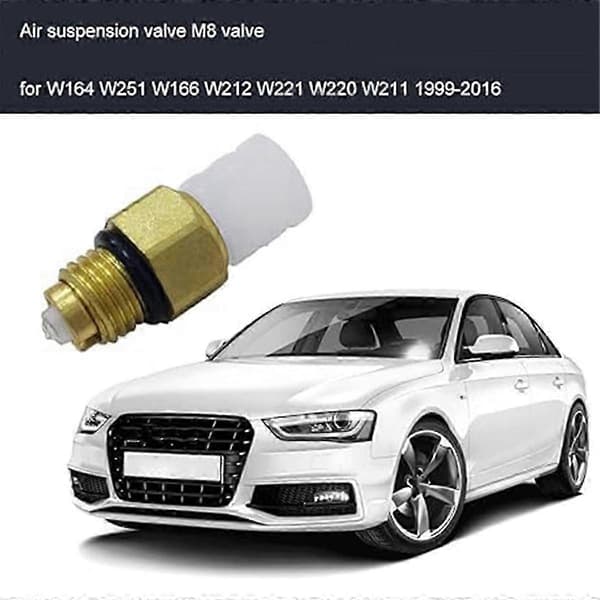 [LCS] Luftaffjedringsslangeforbindelse til W220 W221 W164 W211 M8 Luftdyse Luftstøddæmperfitting V White  gold