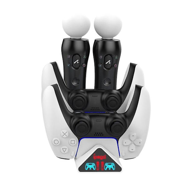 Laddningshållare för Sony Playstation Play Station PS 5 PS5 Move-kontroller, ställ, gamepad-stöd, fjärrkontrollstillbehör