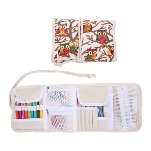 [LCS] Crochet Hook Set Soft TPR Handle Knitting Kit Alumina DIY Manual Sewing Tools