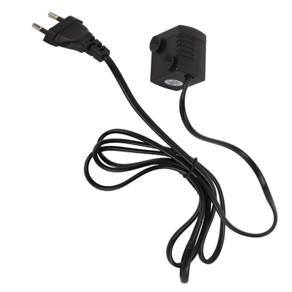 Mini Dränkbar Vattenpump Justerbar Tyst IPX8 Vattentät Fontänpump med Sugkopp för Akvarium EU-kontakt 220-240V