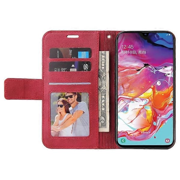 [LCS]För Huawei P20 Pro GQUTROBE Rätvinkligt Läderfodral Red