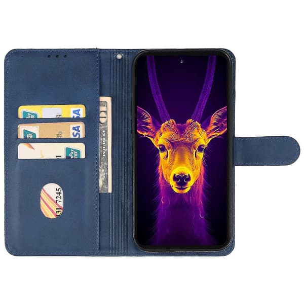 [LCS]Til Ulefone Armor 25T Pro Læder Telefoncover Blue