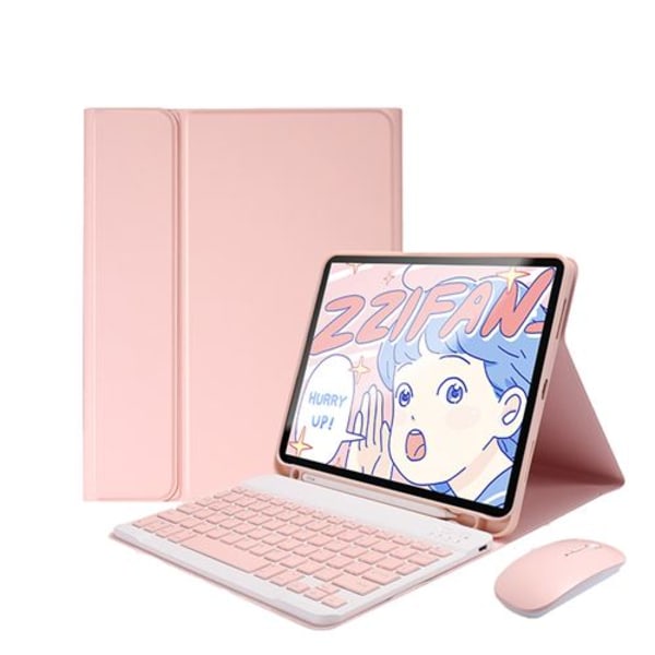 QWERTY Bluetooth Tangentbord Mus Skyddsfodral för Apple Ipad 10