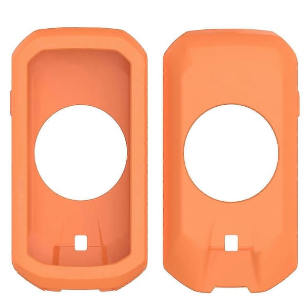 For Garmin Edge 1050 Silikon Beskyttelsesveske Sykkelcomputerdeksel - Midnattsblå Orange