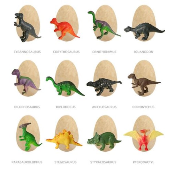 Dinosaurieleksaker Dino Eggs presentsats för barn öppen 12 Un