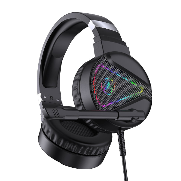 F16 RGB Gaming Headset, Kablet Headset For Datamaskin Laptop Nettbrett