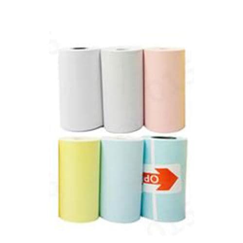 [LCS] Printerpapir til mini termisk printer 57 mm 6 stk. - Flerfarvet