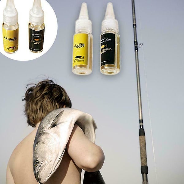 2 stk. fiskestanglim, fiskestang epoksyharpiks AB-lim, transparent lim for fiskestangsnøre 20ml