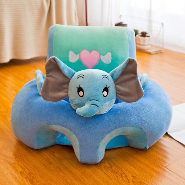 Tecknad Sittplats Barn Baby Söt Baby Anti-fallande Soffa Tecknad Djur Plyschleksak för Baby Elephant
