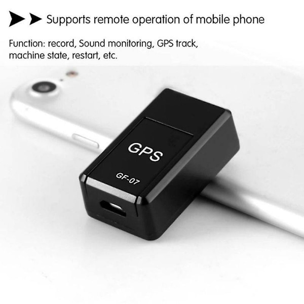 Mini GPS Tracker GF-07 Portabel Magnetisk GPRS Locator Anti-förlust Inspelningsspårningsenhet 2pcs