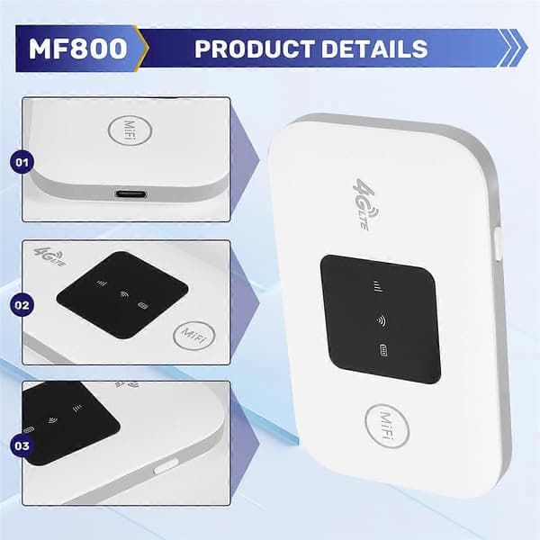 MF800 4G-version bärbar MIFI fick-WIFI-kortrouter 150 Mbps