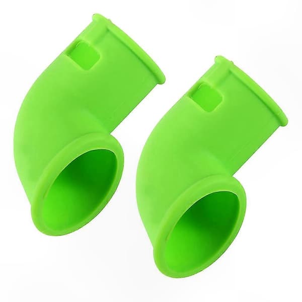 2-pakning silikon dampavleder for trykkriskokere luftrør Green 7.5X4X3CM