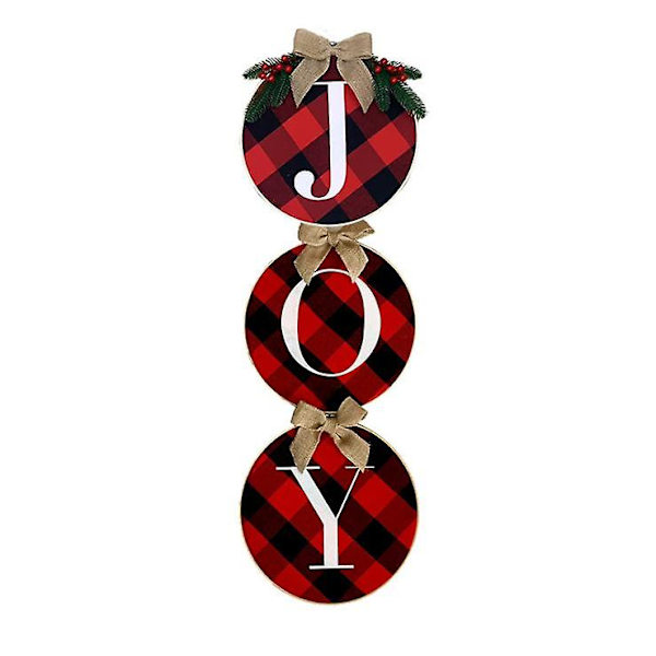 God Jul Dekorationer Krans Julhängande Skylt Högtidsdekor