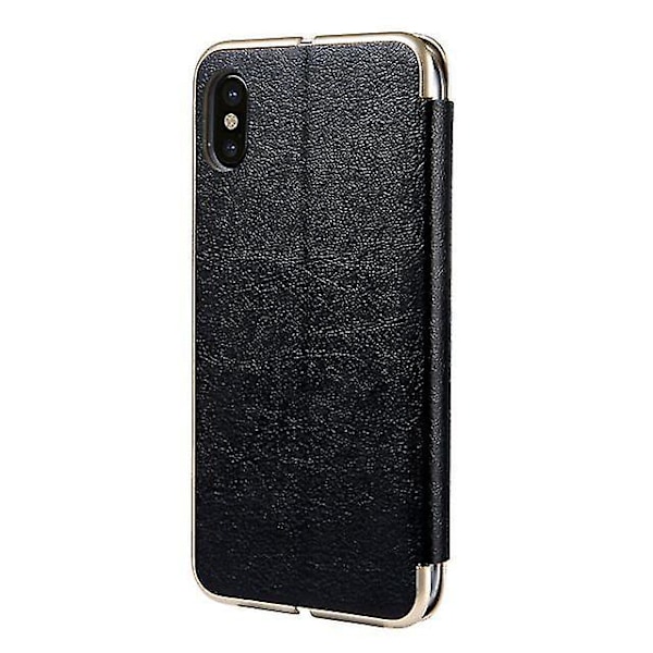 Samsung Galaxy S7 Flip Läder Flip Fodral - Svart