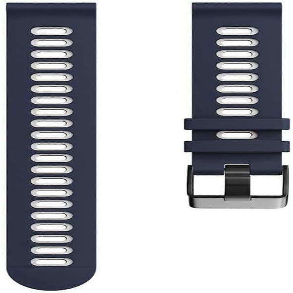 [LCS]Kompatibel med Garmin Forerunner 245 silikone urrem Blue White