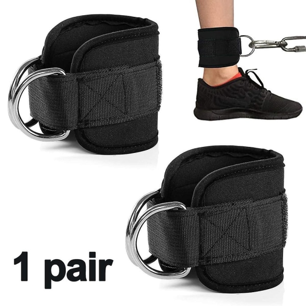 Ankelstropp for kabelmaskiner for spark bakover - blå Black