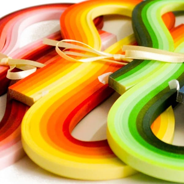[LCS] Papir Quilling Sæt 840 Strømlængder 36 Farver 54cm Længde/strimmel Papirb Largeur du papier 5mm