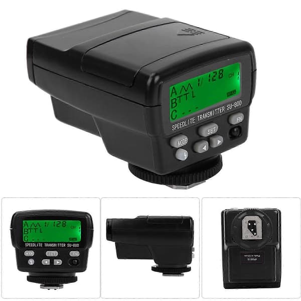 Trådløs TTL Flash Trigger Transmitter kompatibel med Nikon CLS, 35m rækkevidde, 4 kanaler