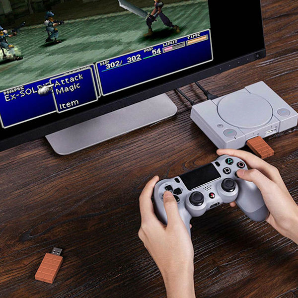 Trådløs Bluetooth-adapter for Nintendo Switch Ns Nes Wii U Ps4 Ps3 Gray