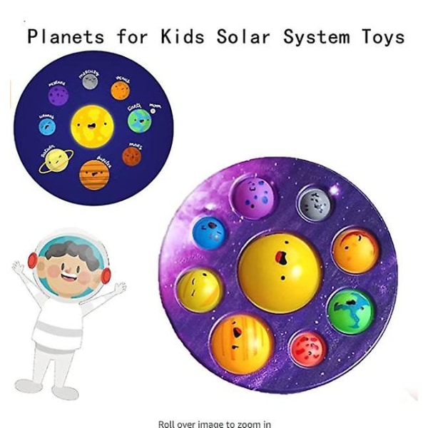 Otte Planeter Push Pop Pop Boble Fidget Legetøj type4