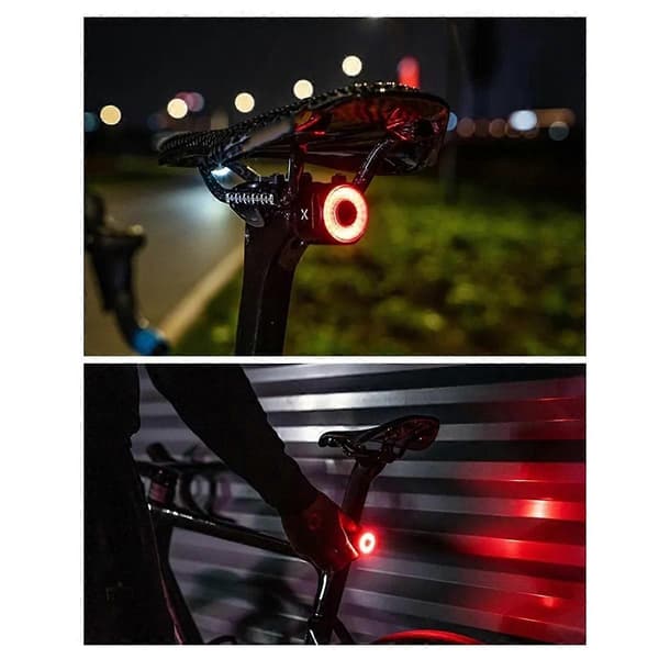 [LCS]XR01 XR PRO Sykkel Baklys Bremsesensor Baklys LED Lading Vanntett Sykkelbaklys