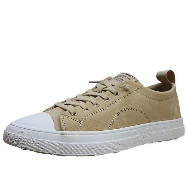 Britiske Vintage Herre Læder Pig Bage Casual Sneakers 41