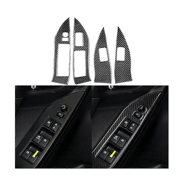 [LCS]Fiber Ow Glass Lift Button S-Cover Door Armrest Panel Sticker For Forester 2013-201