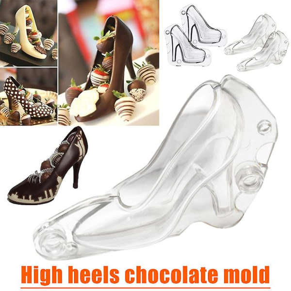 Chokolade Høje Hæle Sko Form Kage Bageform Køkkenudstyr Large Platform Heel 1pcs