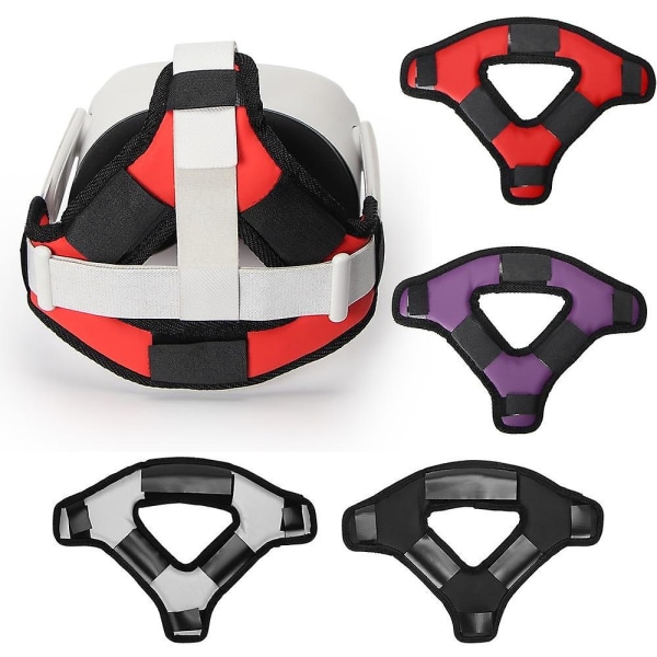 Oculus Quest 2 anti-skli hode VR-stropp pad pustende anti-svette pad myk pute hodebånd Oculus Quest 2 VR-tilbehør Gray