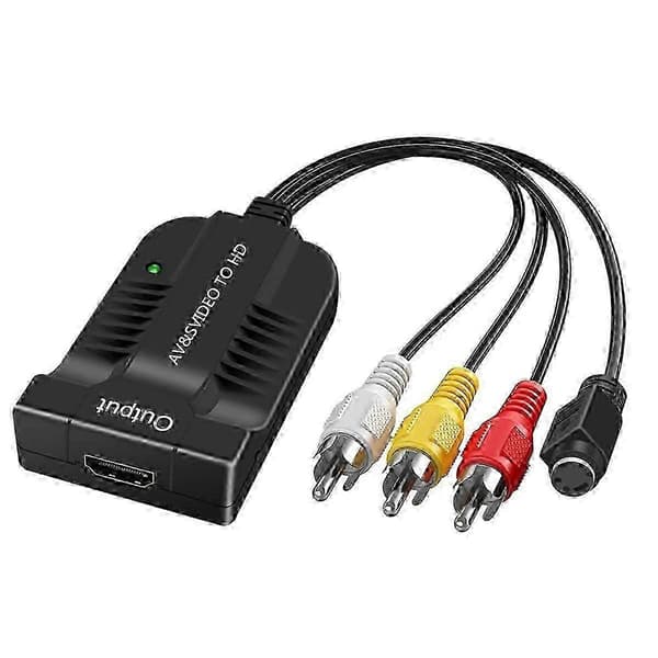 AV S-Video til HDMI-adapter med HDMI-utgang