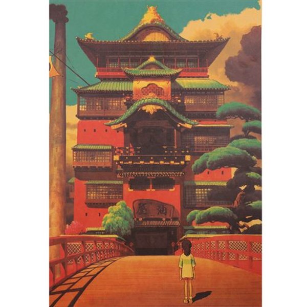 Spirited Away Anime Poster Studio Ghibli Hayao Miyazaki Mo