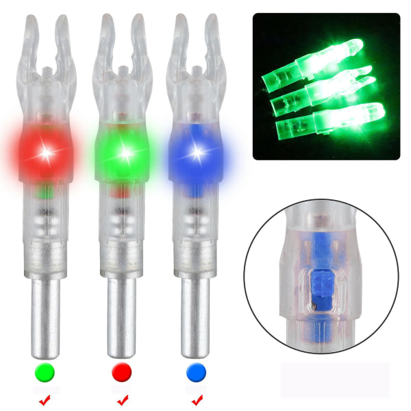 Automatiske LED Skytepilebuer 8Pcs Red