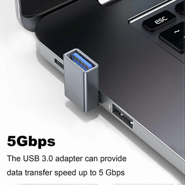 [LCS]90 asteen USB 3.0 -sovitin 2 kpl, ylöspäin taivutettu USB A uros -