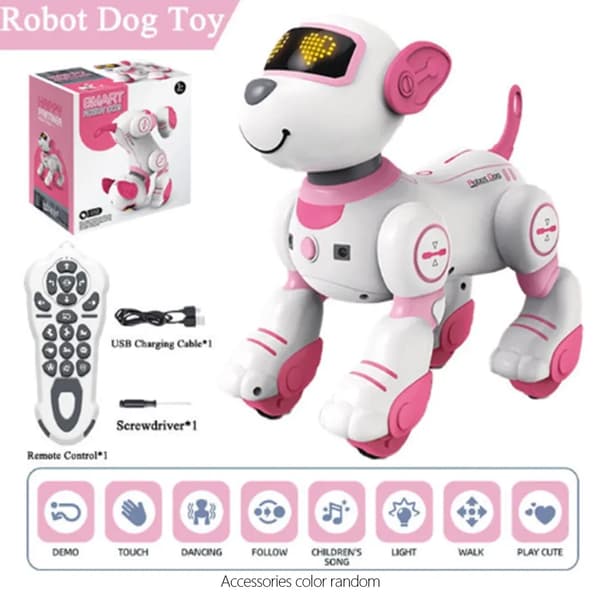 [LCS]Fjärrkontroll Robot Hund Programmerbar Smart Interaktiv Stunt Robot Hund